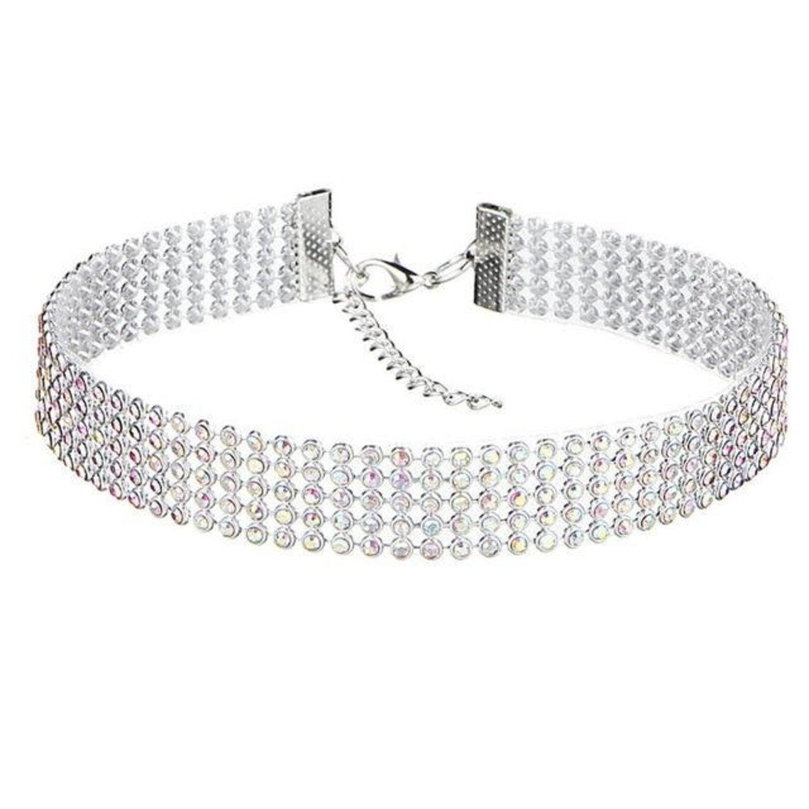 Crystal Rhinestone Sparkle Choker Necklace - Sparkle Jewelry Party Necklace For Women - jewelofkent