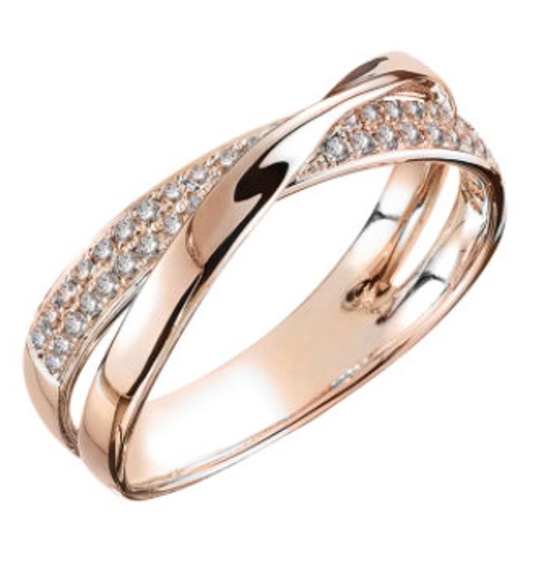 Sleek Design Ring with Stones for Women - jewelofkent