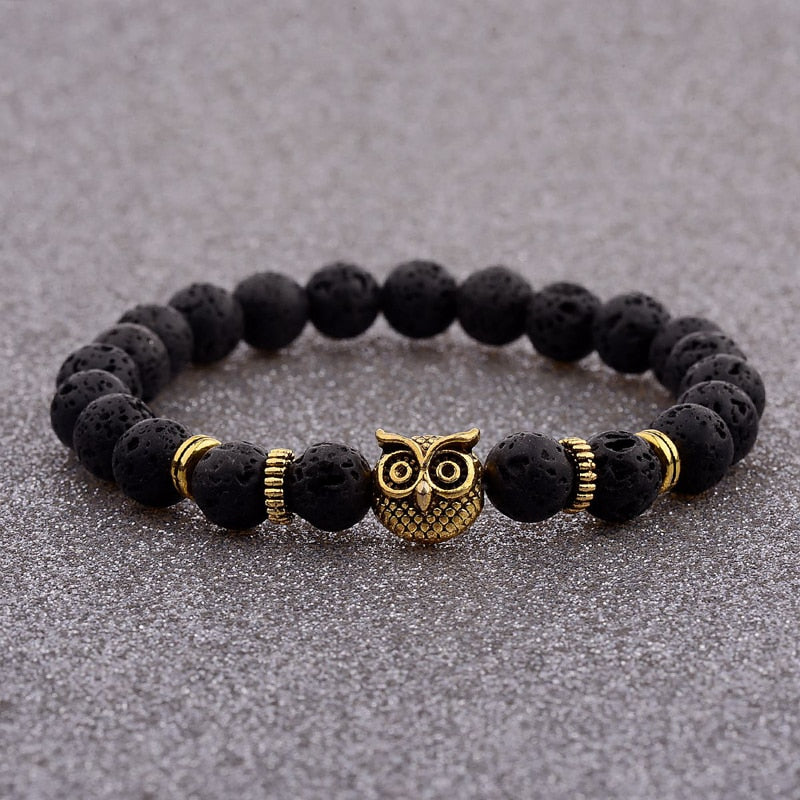 Natural Tiger Eye Polished Bracelet With 8mm Beads - Unisex - jewelofkent