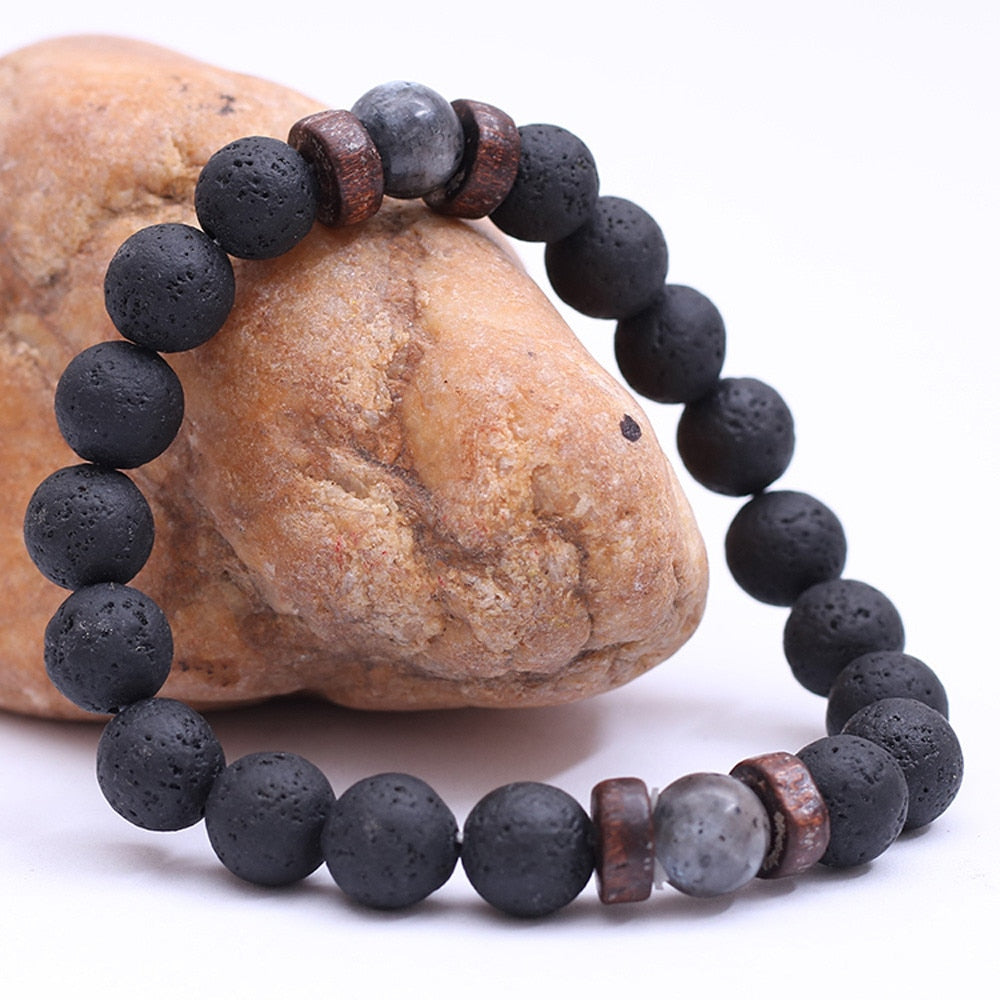 Natural Lava Rock - with or without Tibet Spacers – Meaning to Pause