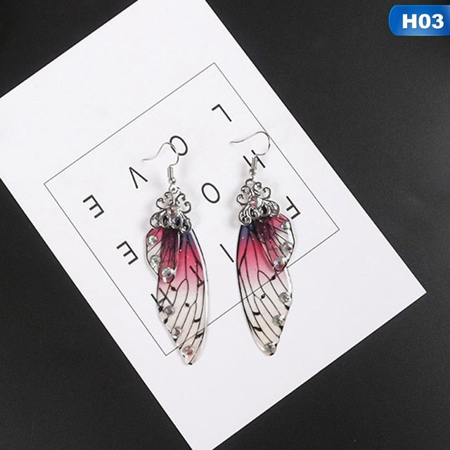 Handmade Fairy Simulation Wing Earrings - jewelofkent