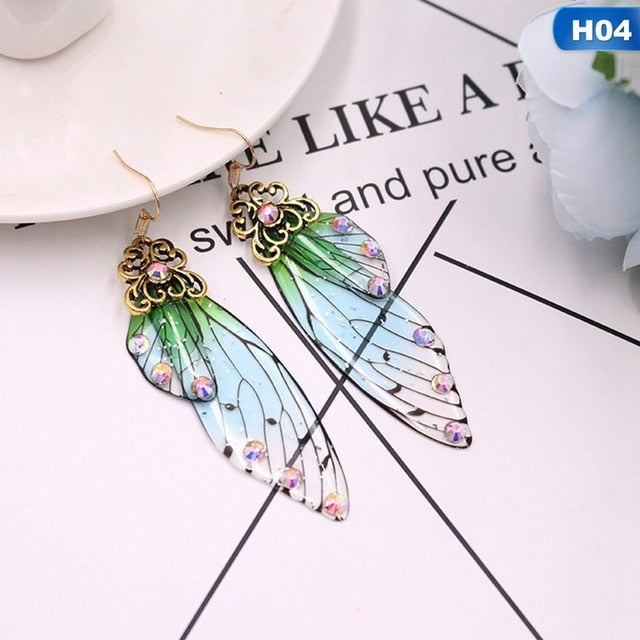 Handmade Fairy Simulation Wing Earrings - jewelofkent
